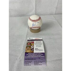 Odubel Herrera signed autographed baseball Phillies with protective case JSA